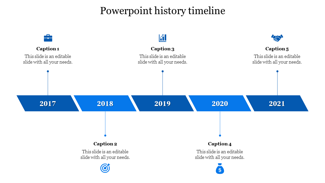 Free - Innovative PowerPoint History Timeline Presentation